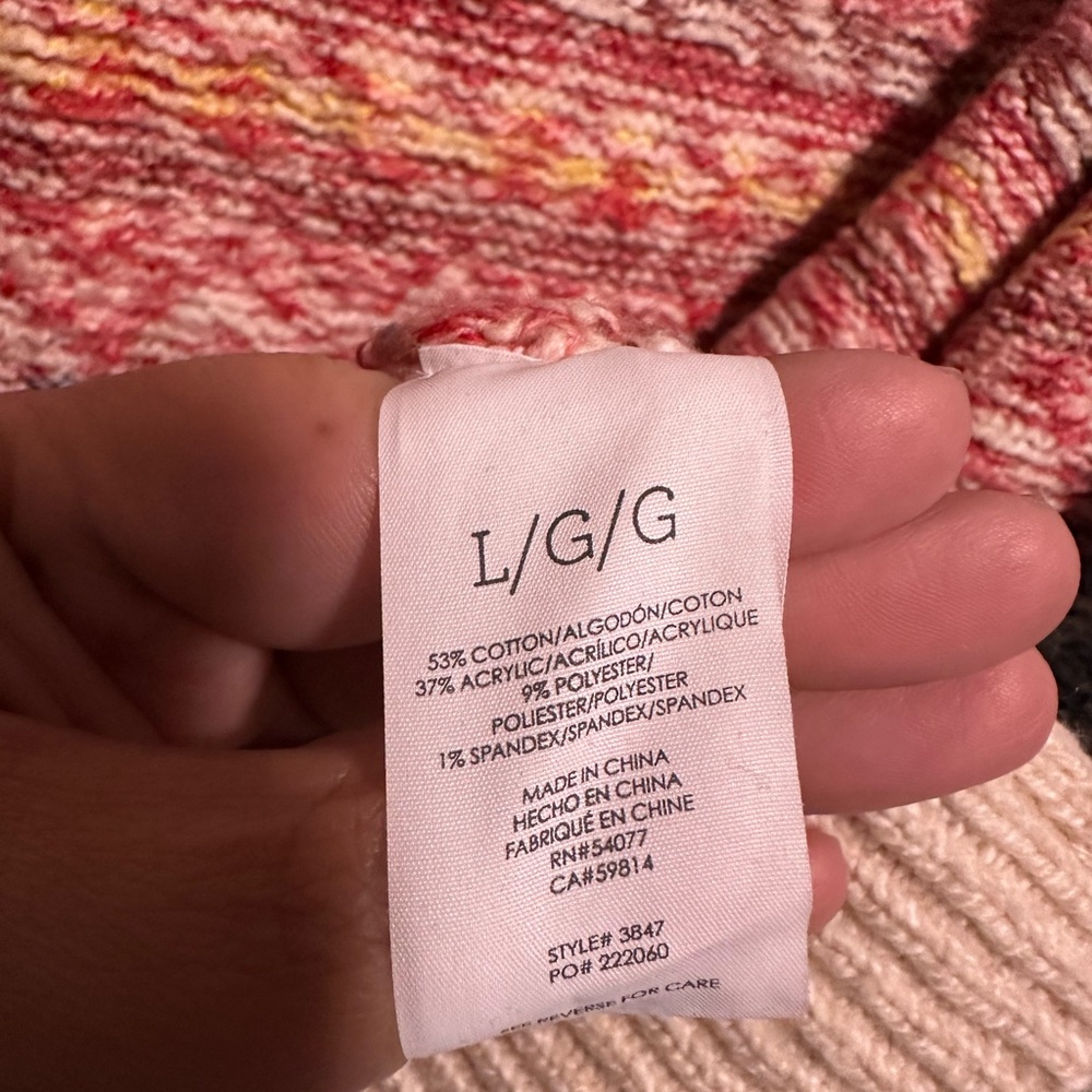 Cabi Colorful Cozy Highlands Zip Up Cardigan Size Large‎ Multicolored - Picture 5 of 9